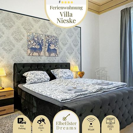 Ferienwohnung Villa Nieske - Jugendstil Denkmal, Free Wlan & Parken, Self Check-In, Smart-Tv Herzberg  Dış mekan fotoğraf